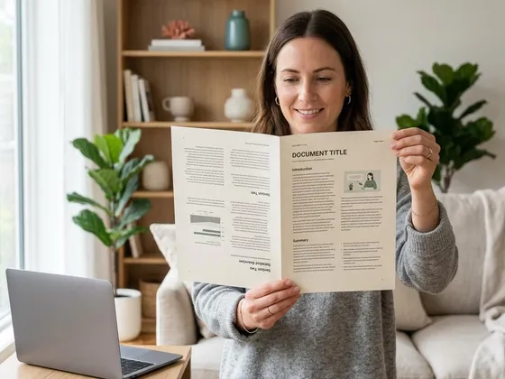 A double-sided printed document showing print on both sides of the sheet